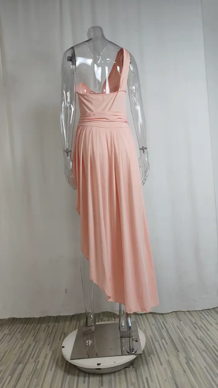 Robe de soirée élégante et sexy pour femmes en polyester rouge, pour cocktail, fête chic, gala, remise de diplôme, occasions formelles de luxe