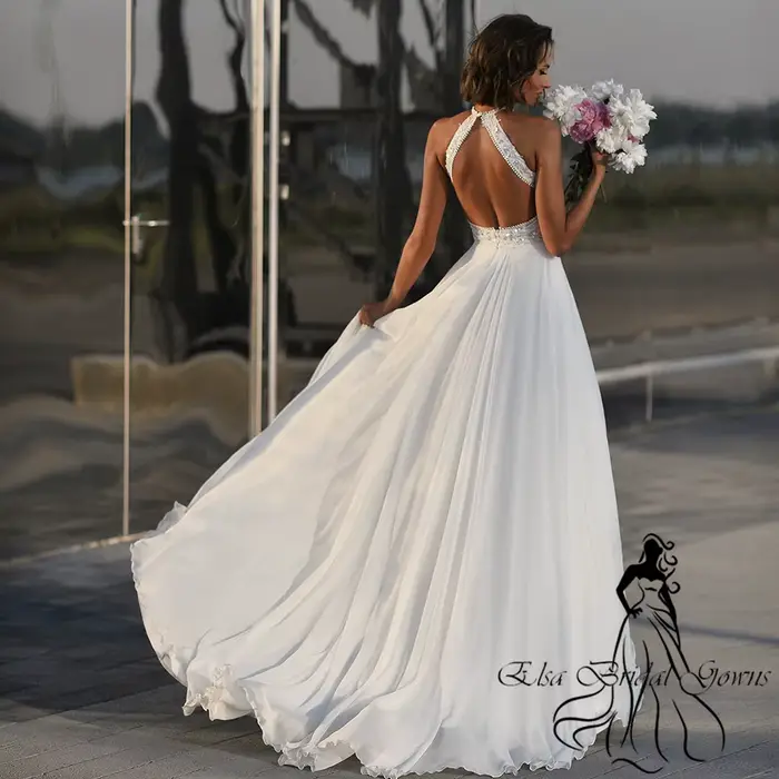 Robes de mariée en mousseline de soie
