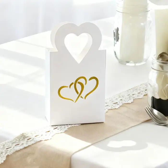 Boîte d'amour de mariage 25/50, sac cadeau DIY, boîte-cadeau créative pour décoration de fête de noë