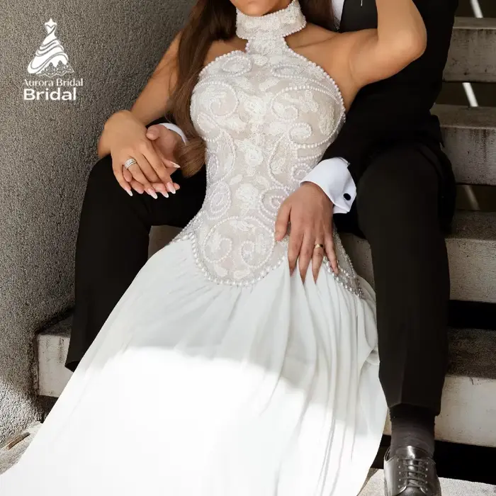 Robe de mariée de plage personnalisée Aurora