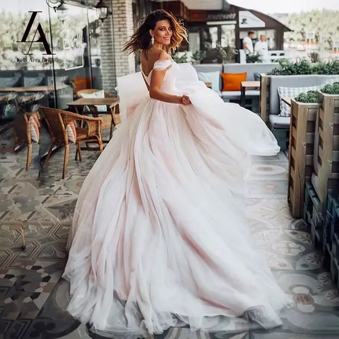Robe de mariée en cristal romantique