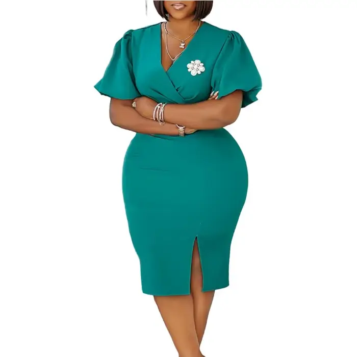 Robe africaine pour femmes avec broche