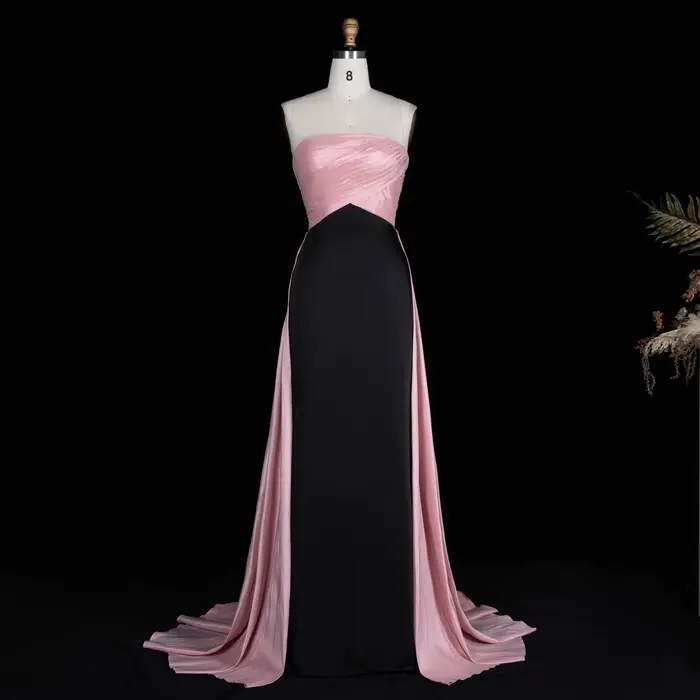 Sharon Said-Robe de soirée sans bretelles pour femme, robe de soirée de mariage personnalisée, surju