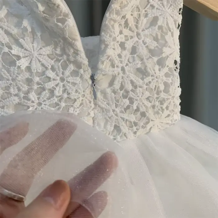Robe de soirée en dentelle pour filles