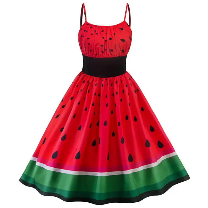 Robe de Soirée Vintage à Imprimé Neutre pour Femme