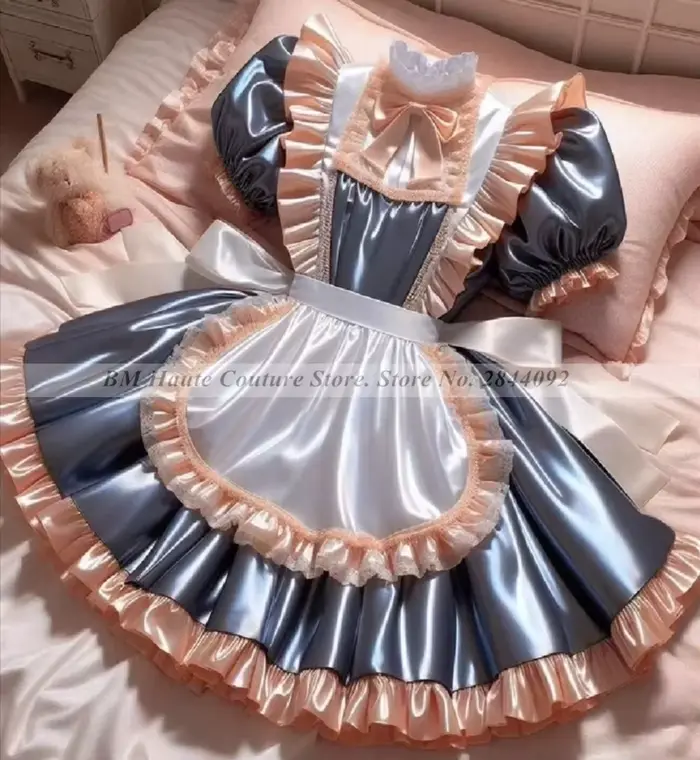Cosplay demoiselle d'honneur courte robes de bal Mini courte contraste couleur Costume Janpan annive