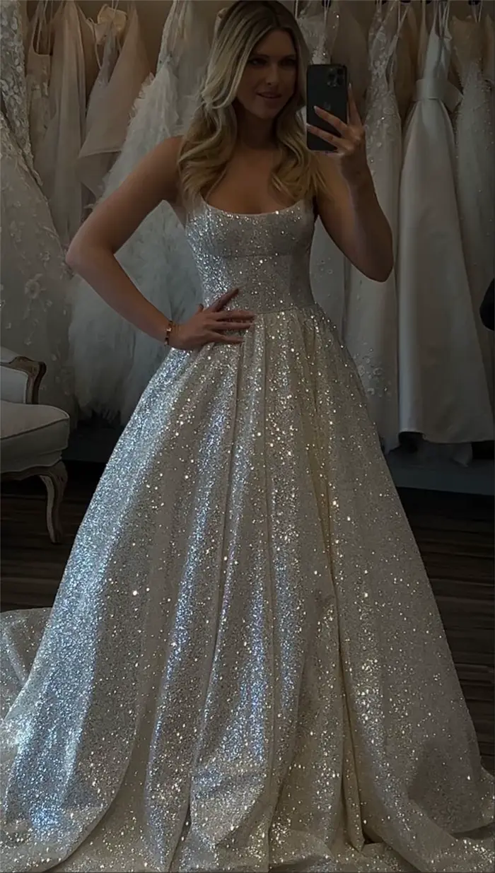 Aileen-Robes de mariée brillantes