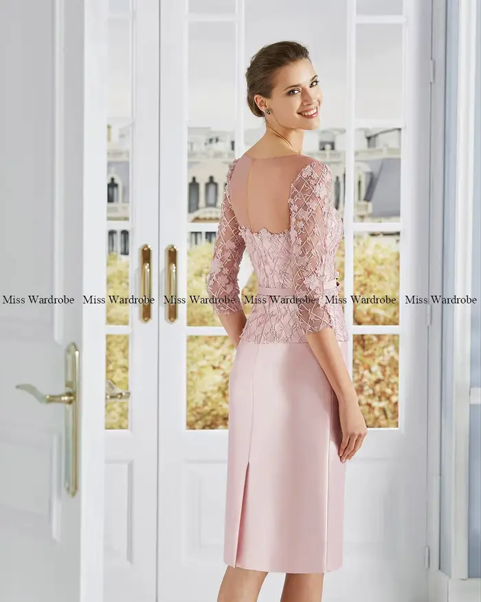 Robe de soirée élégante pour femme mère de la mariée silhouette sirène fleurs dentelle satinée couleurs multiples occasions spéciales