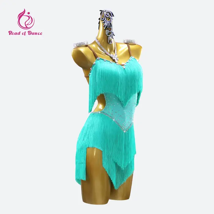 Robe de soirée, Costume de scène de danse latine, fête élégante, vêtements courts pour femmes, compétition, pratique de danse, tenues lyriques pour filles, 2026