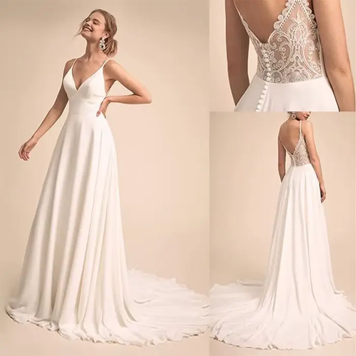 Robe de mariée Simple et charmante