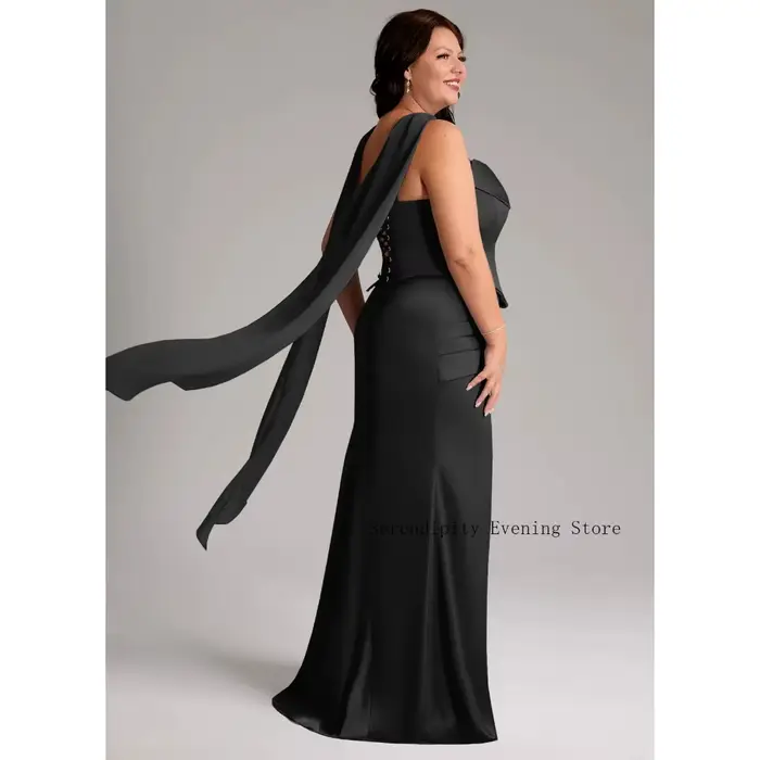 Robes de soirée personnalisées pour mère de la mariée 2026 avec écharpe
