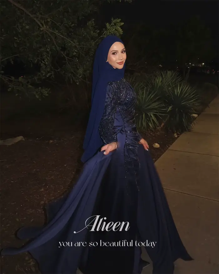 Aileen robes musulmanes Gala manches longues
