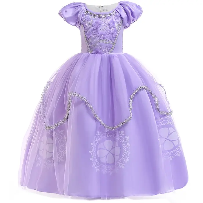 Robe d'été Sophie en tulle à manches courtes pour fille