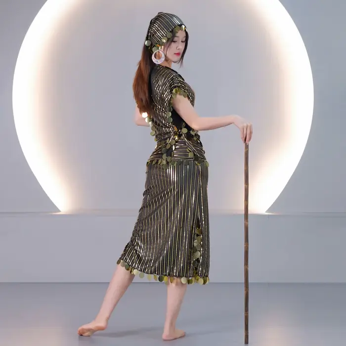 Robe courte de style égyptien