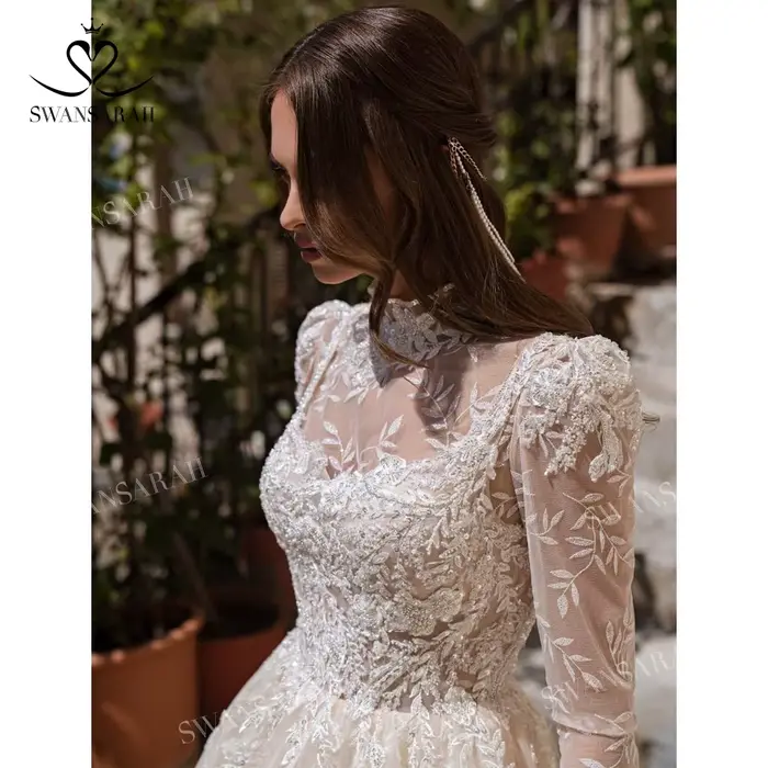 2 en 1 robe De mariée boléro 2025 magnifiques Appliques perlées a-ligne princesse