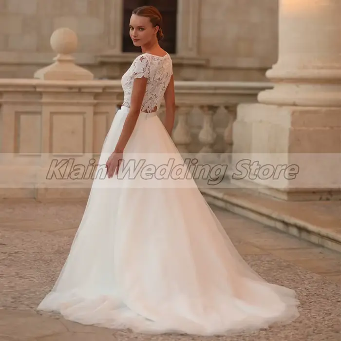 Weilinsha-Robe de Mariée Deux Pièces Personnalisée en Dentelle