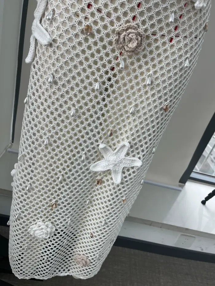 Robe longue en tricot au Crochet