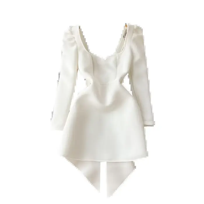 Robe de mariée blanche évidée pour femme