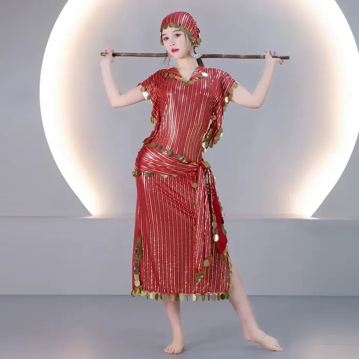 Robe courte de style égyptien