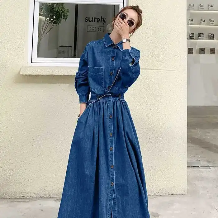 Robe en jean, nouvelle collection printemps