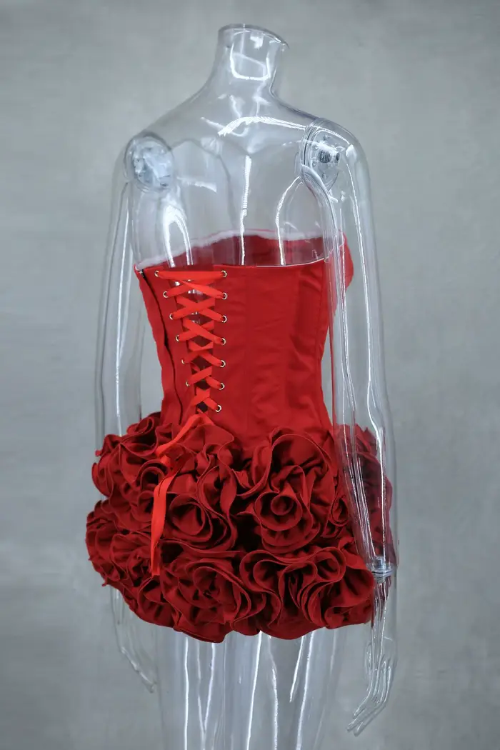 Robe de cocktail sexy sans bretelles coupe gaine en nylon et polyester pour femme élégante soirée Nouvel An bleu gris
