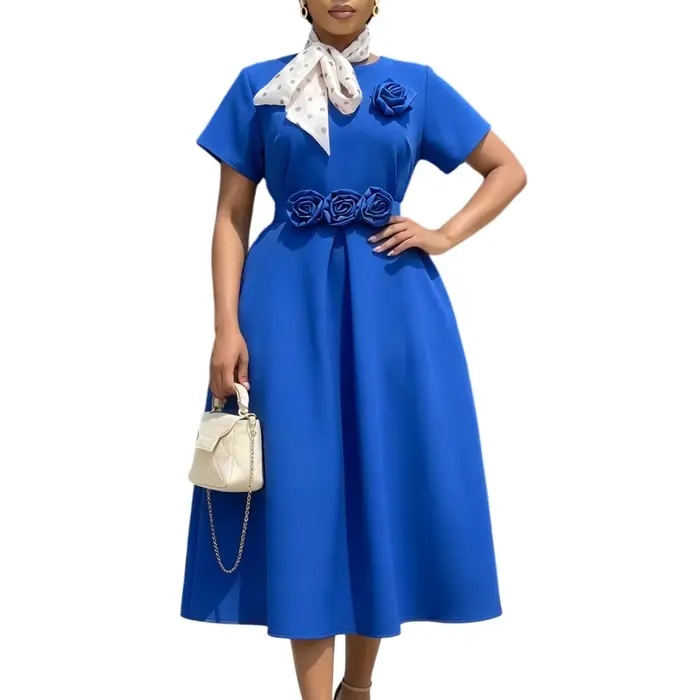 Robe plissée élégante pour femme