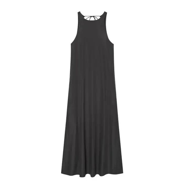 Robe midi sans manches pour femme