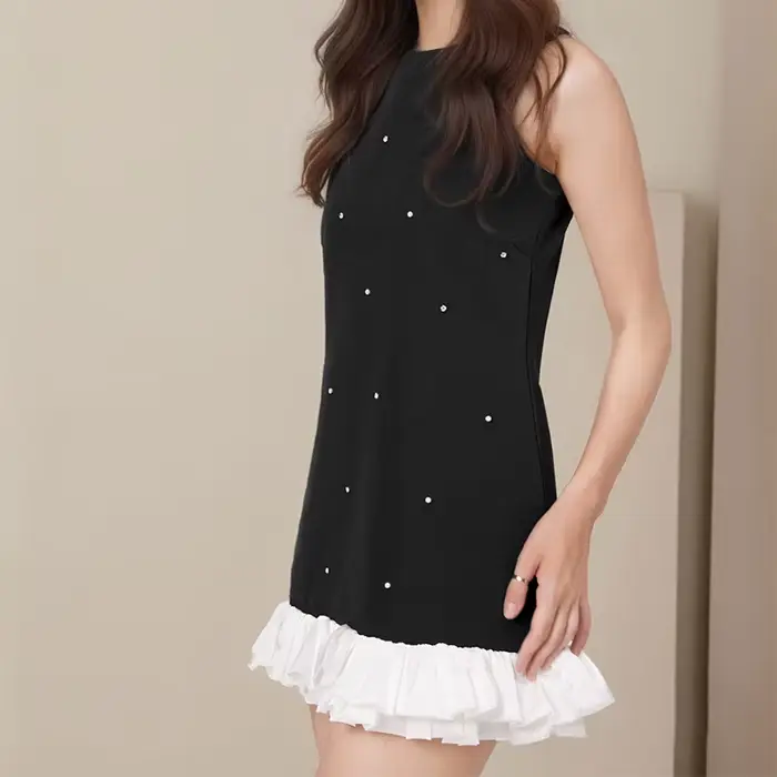Robe débardeur noire élégante pour femmes