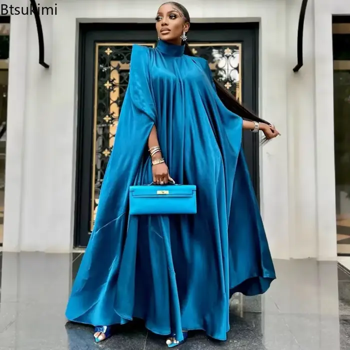 Robe de Soirée en Satin Unie Polyester Taille Unique pour Femmes Occasions Spéciales Soirées Fêtes Clubs Bureau