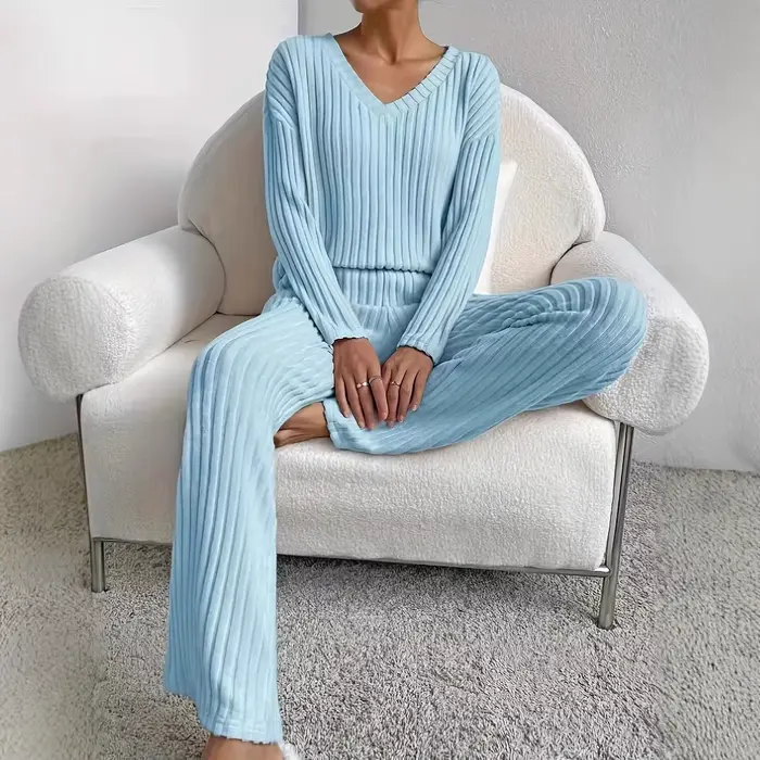 Ensemble décontracté de grande taille pour femme, nouvelle collection printemps-automne, couleur uni
