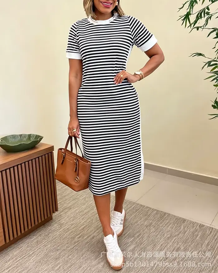 Robe mi-longue pour femme