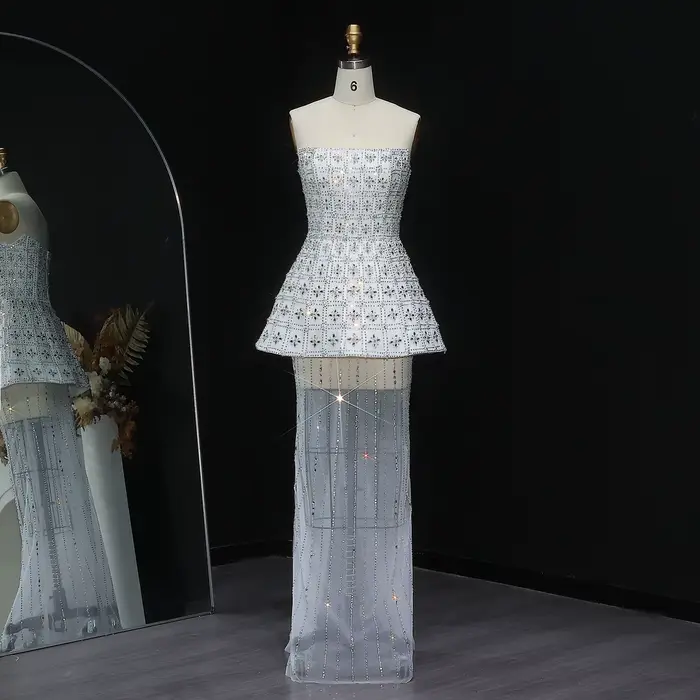 Sharon Said – robe de soirée en cristal scintillant