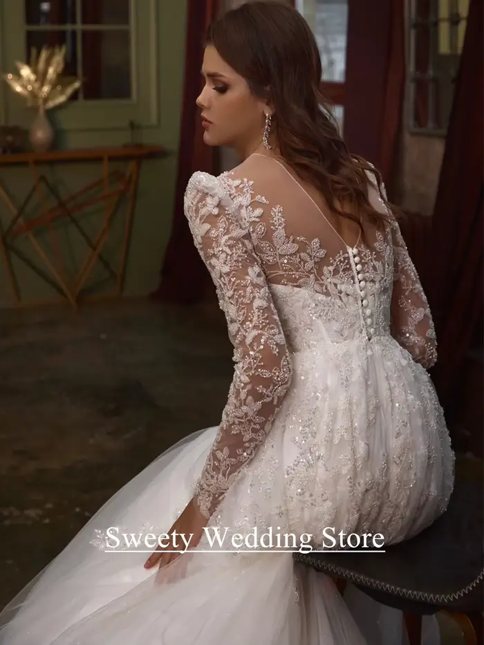 Robe de mariée scintillante pour femmes