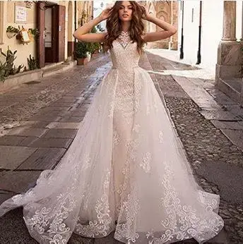 Robe de mariée blanche Simple et élégante