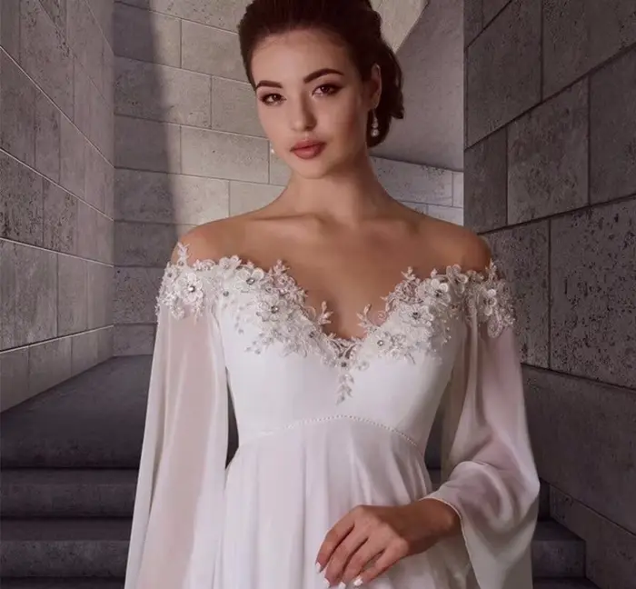 ALTERWomen-Robe de Mariée de Grande Taille Personnalisée avec Lacets dans le Dos