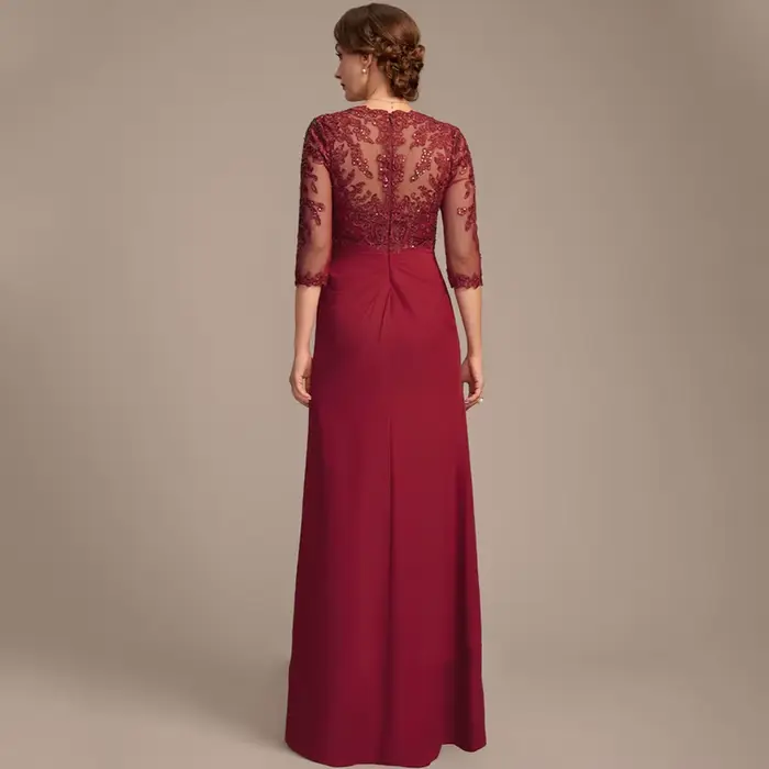 Robes de mariée pour mère de la mariée en bordeaux
