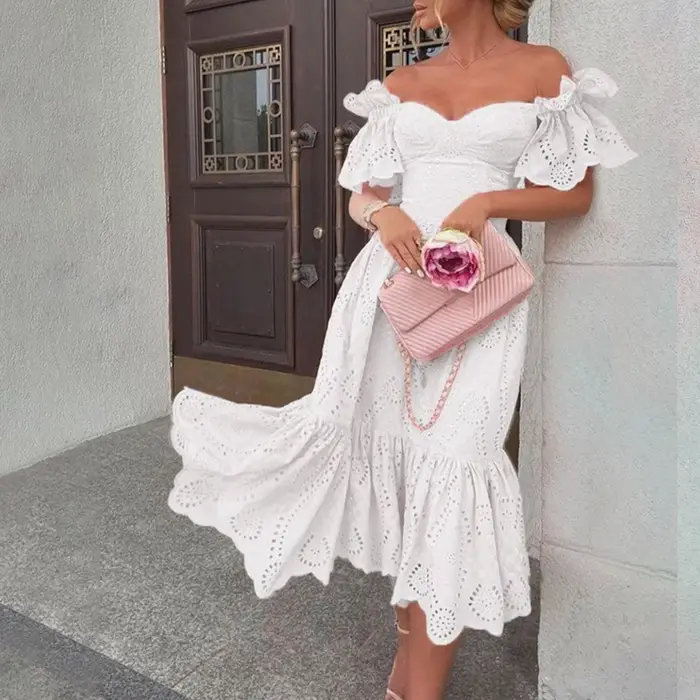 Robe d'été évidée pour femmes