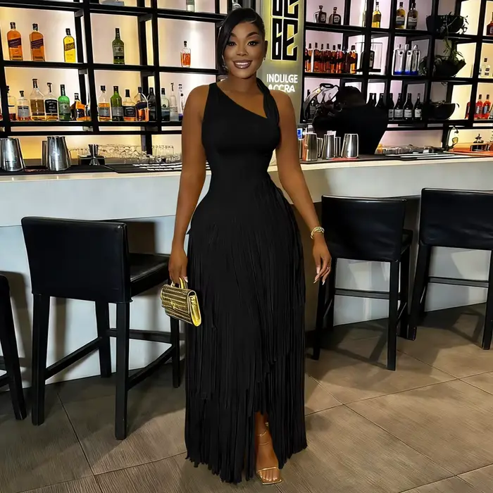 Nouvelle Robe Africaine Sexy à Franges pour Femme