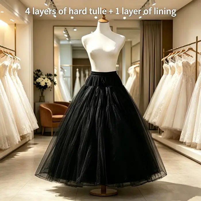 Jupon en tulle et crinoline moelleux à 4, 6 ou 8 couches sans armatures pour robe de mariée, robe de