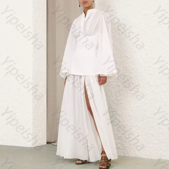 Robe de soirée élégante à manches longues