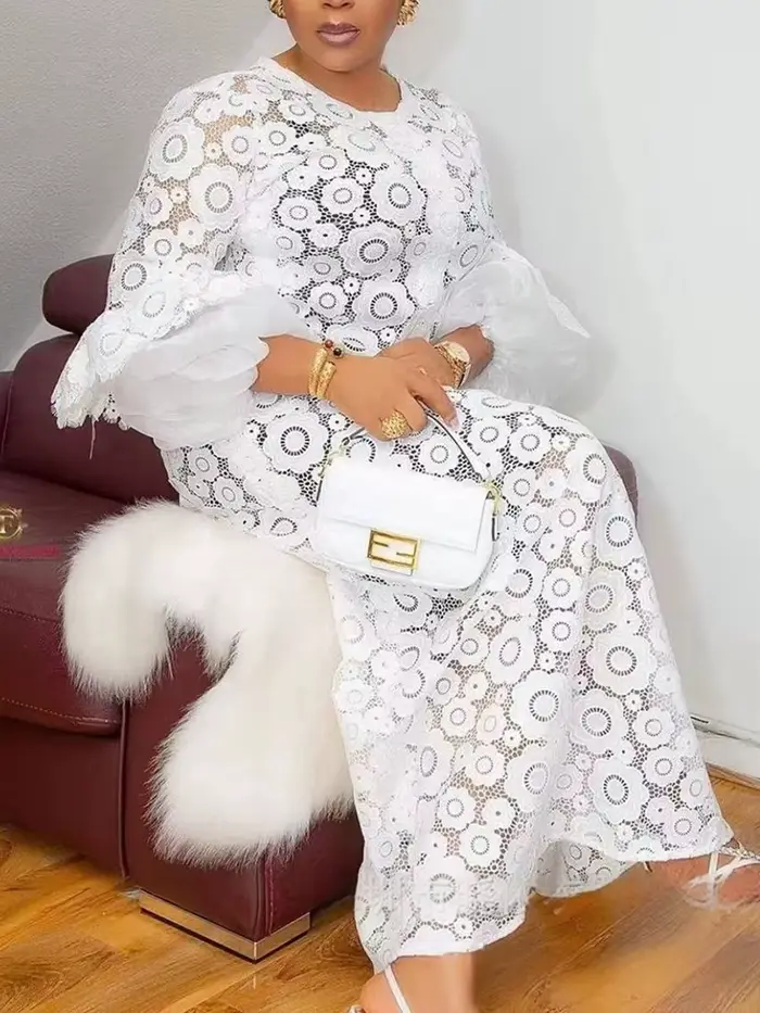 Robe longue droite élégante pour femmes
