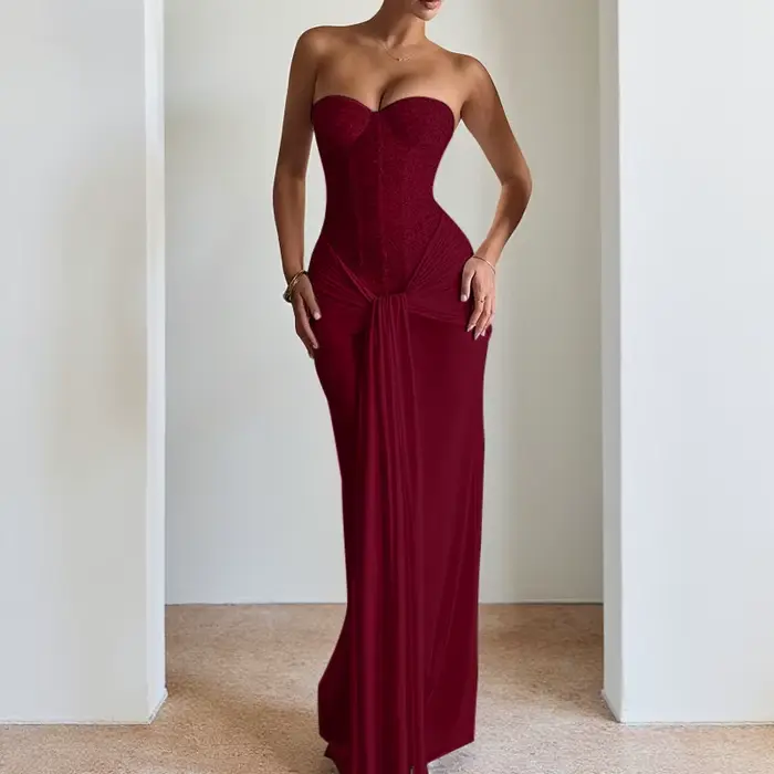 Robe de soirée brillante pour femmes