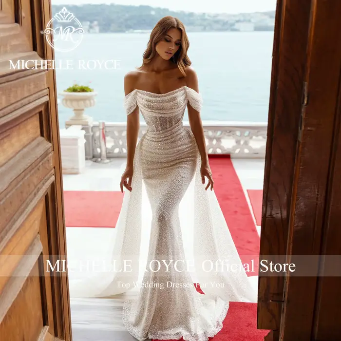 Michelle Royce-Robe de Mariée Sirène 2 en 1