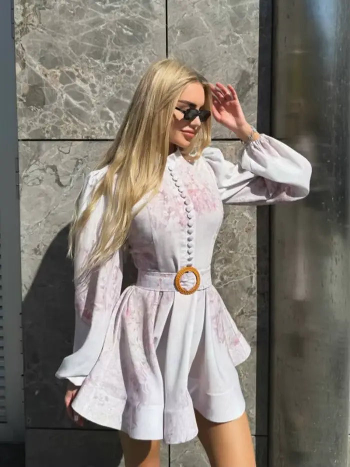 Robe pour femme à imprimé floral