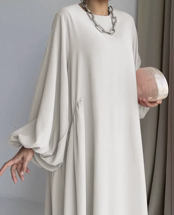 Nouvelles femmes robes musulmanes mode Simple solide Abaya Ramadan Caftan élégant femme décontracté plaine Maxi robe