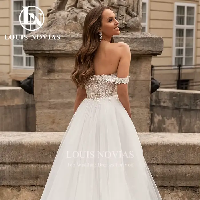 Modis-Robe de mariée A-ligne en tulle pour les patients romantiques