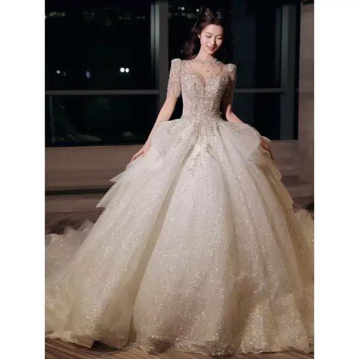 Robe de mariée princesse style français