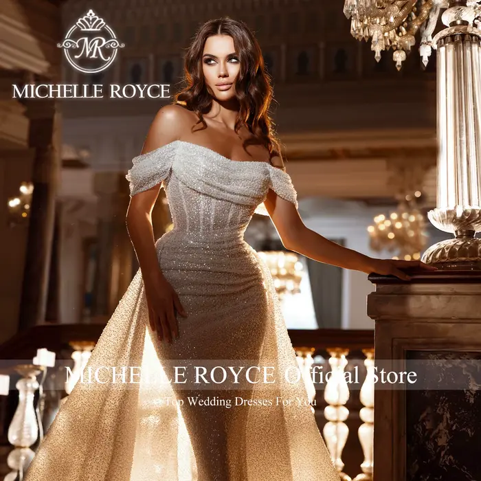 Michelle Royce-Robe de Mariée Sirène 2 en 1