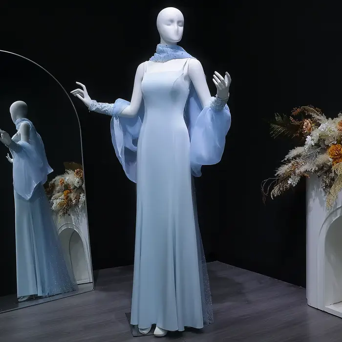 Sharon Said – robe de soirée sirène bleue de dubaï
