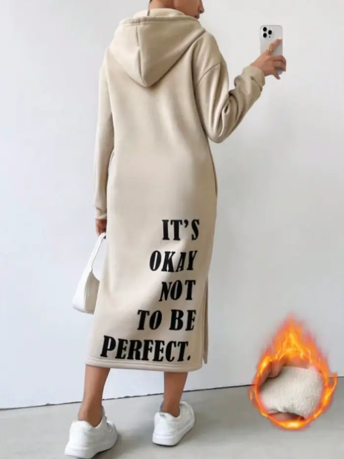 Robe sweat-shirt à capuche pour femmes